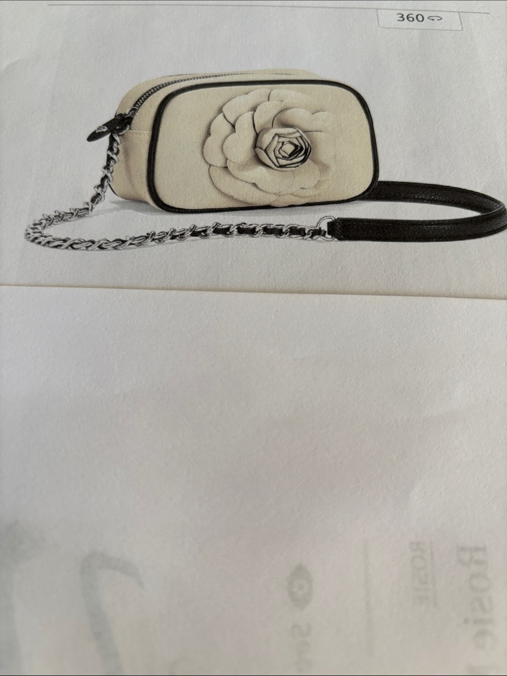 Brighton Cream Floral Appliqué Crossbody Bag - Elegant Women's Shoulder Bag